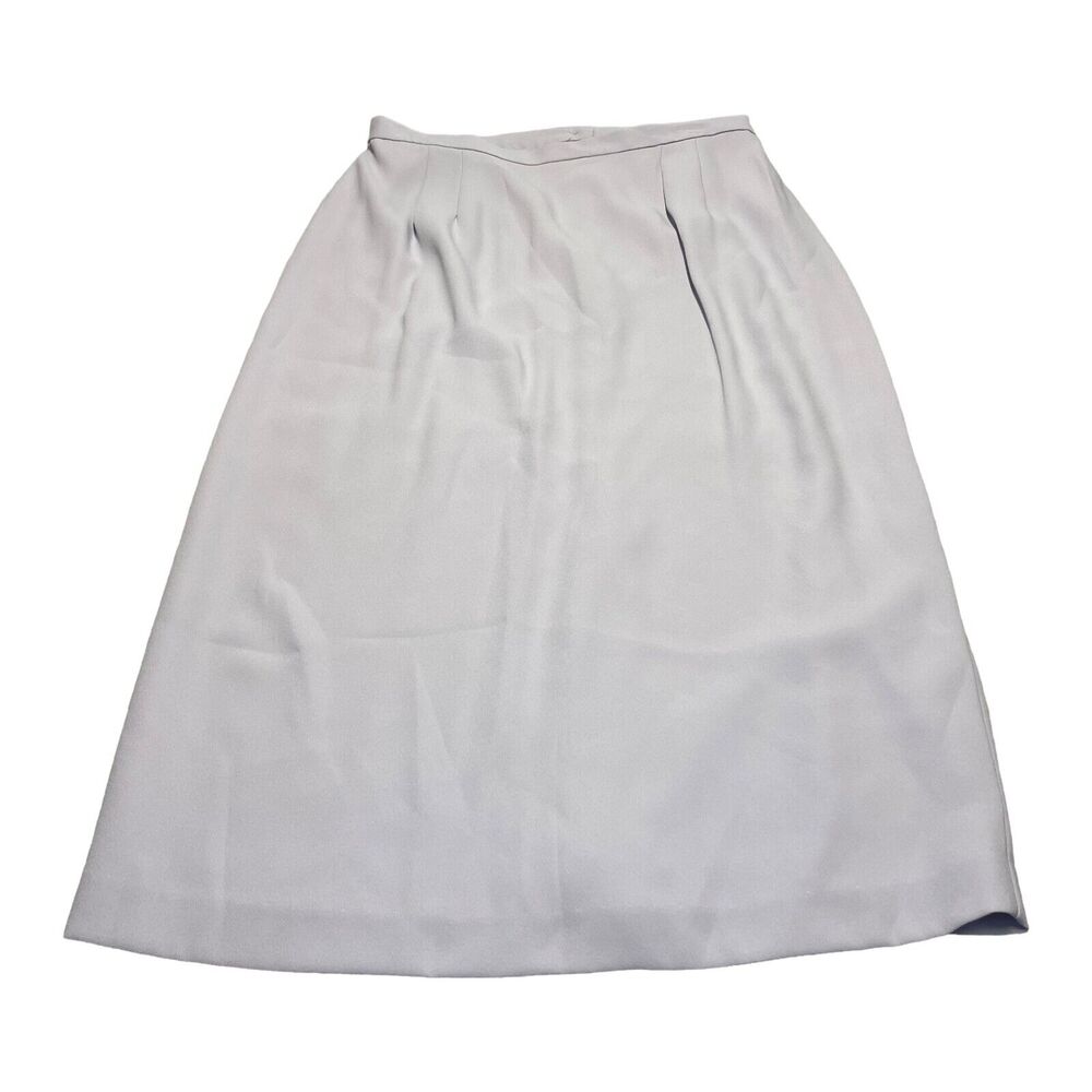Lady Hazan A-Line Skirt Women 16 Lilac 100% Polyester Lined Classic Fit Pleated